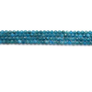 Apatite faceted rounds 6mm strands