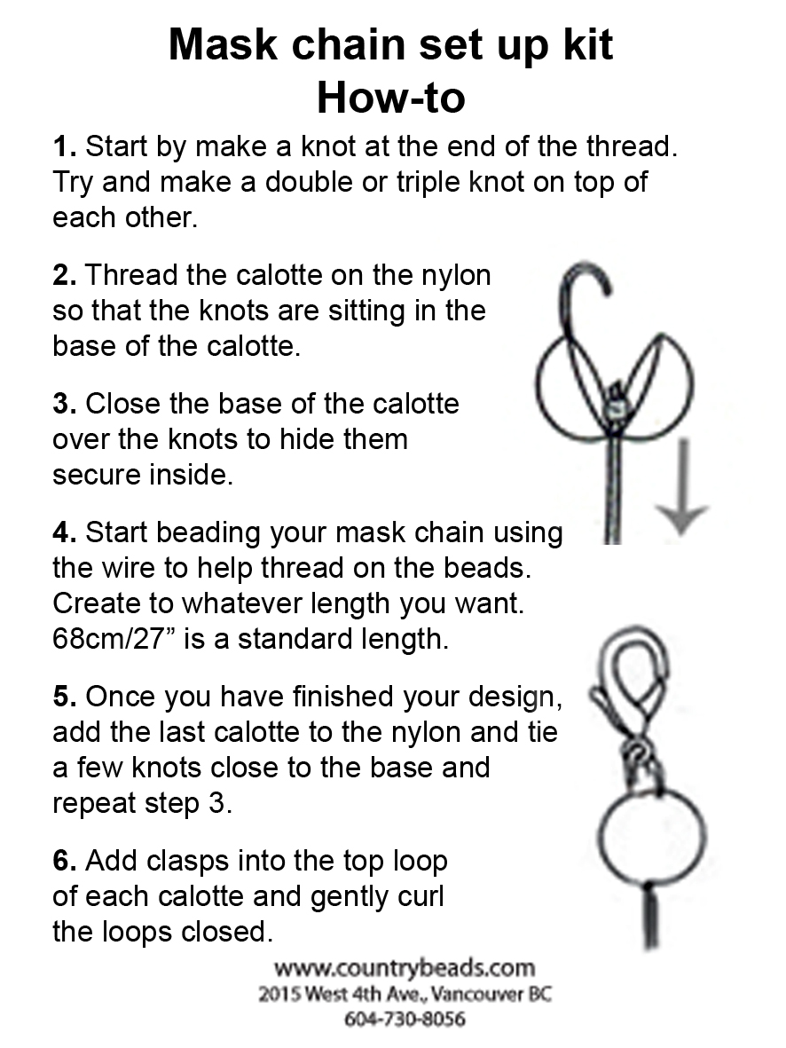 Country Beads Mask kit how to Country Beads Mask kit how to