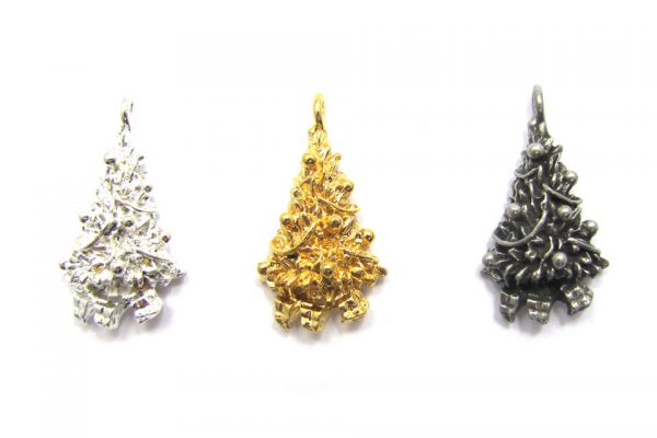 christmas tree charms base metal