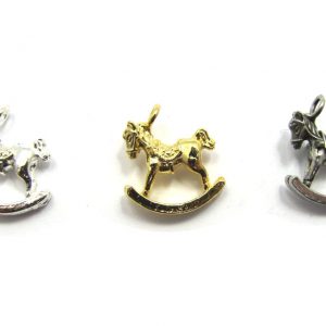 rocking horse charms base metal