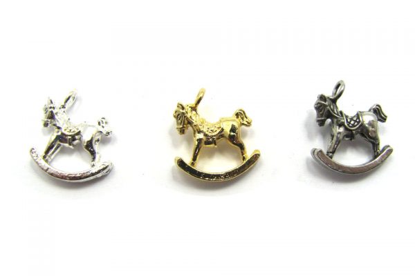 rocking horse charms base metal