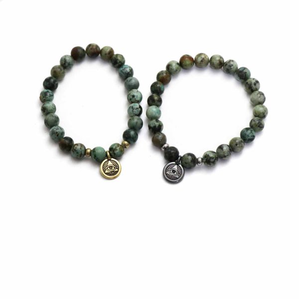 turquoise stretch stone bracelet