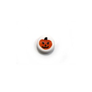 ceramic disc - pumpkin jack-o-lantern