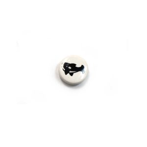 ceramic disc - whale bead