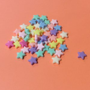 plastic star beads