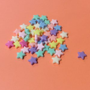 plastic star beads