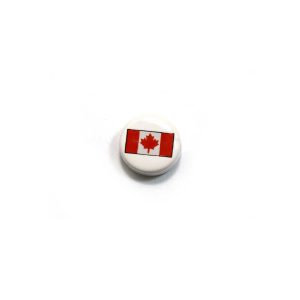 ceramic disc - canada flag bead