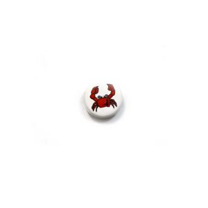 ceramic disc - crab bead