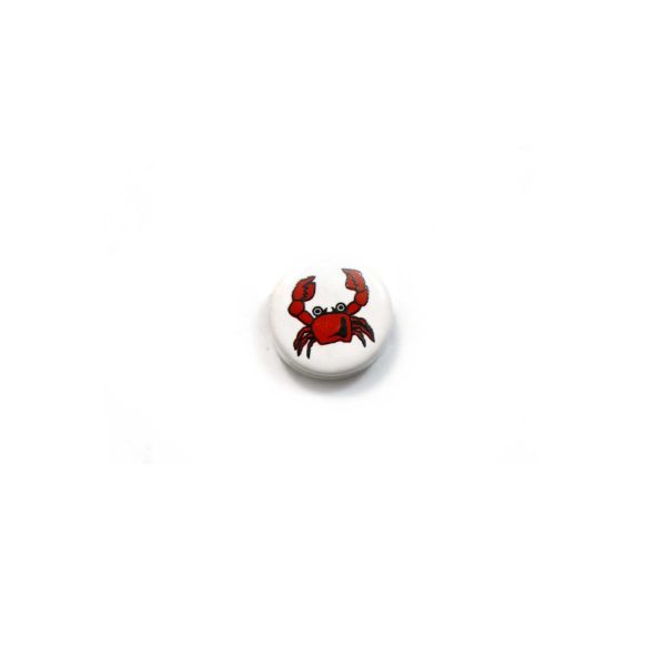ceramic disc - crab bead