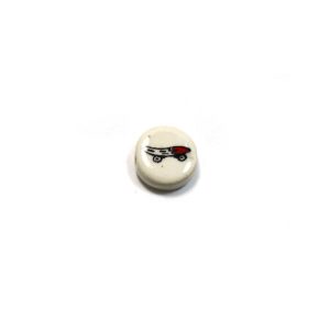 ceramic disc - skate board bead