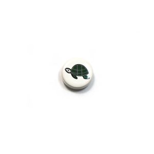 ceramic disc - turtle bead