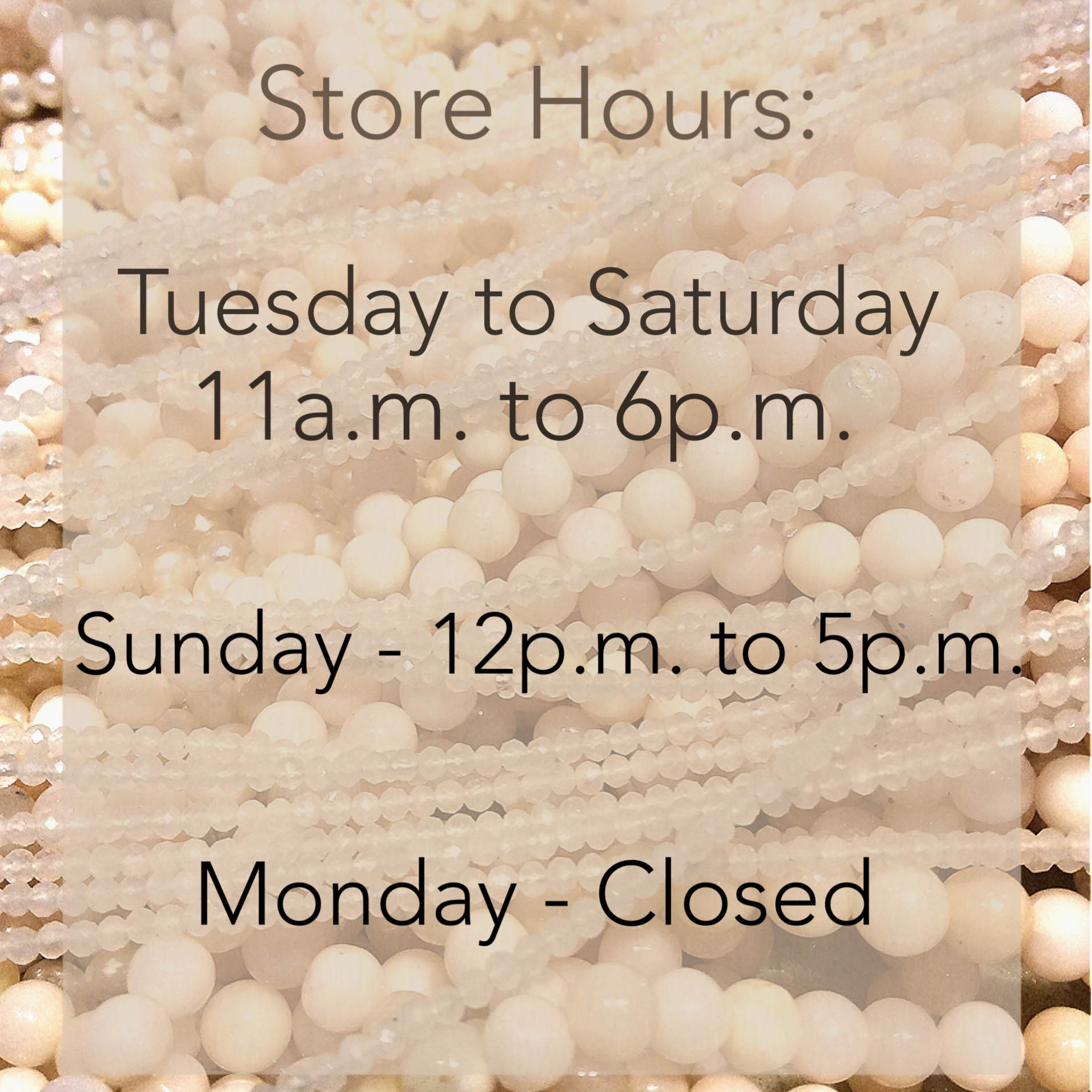 store hours - victoria day long weekend