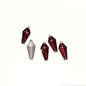 coffin charm base metal
