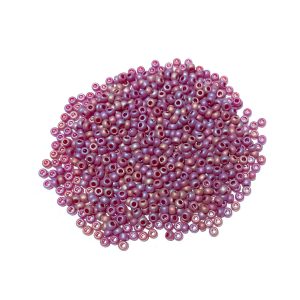 seed beads - AB dark amethyst red