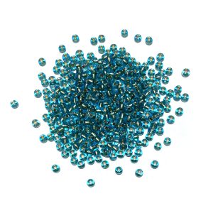 seed beads - bronze lined aqua