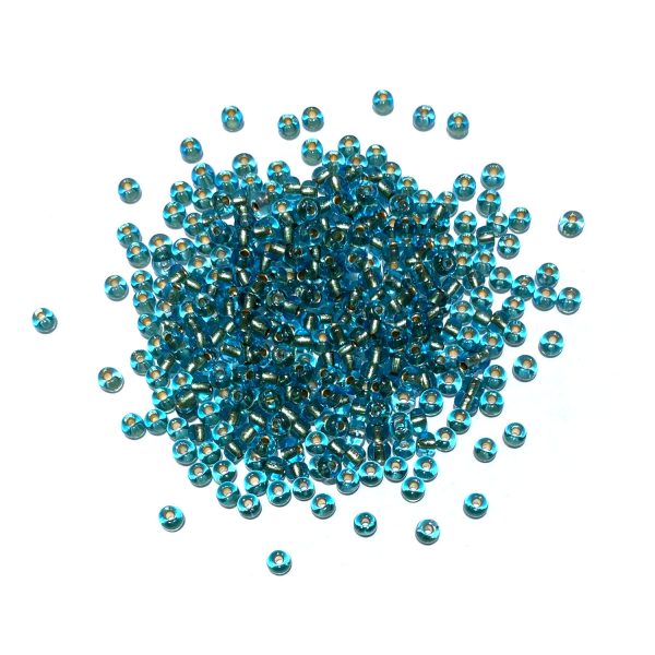 seed beads - bronze lined aqua