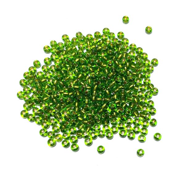seed beads - bronze lined chartreuse