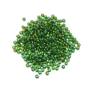 seed beads - copper lined chartreuse