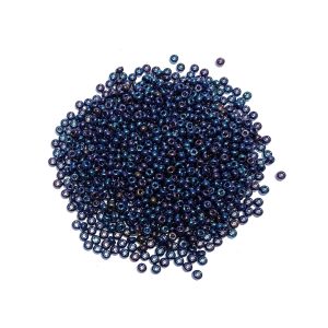 seed beads - iris navy