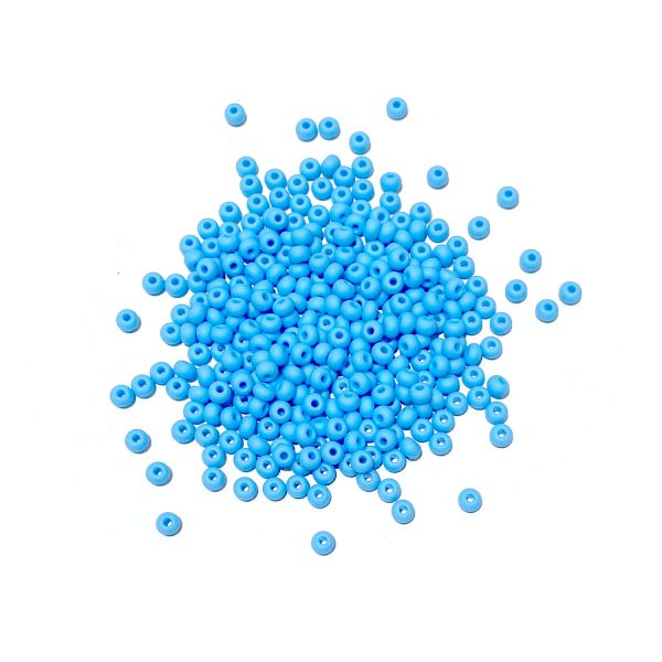 seed beads - matte light blue