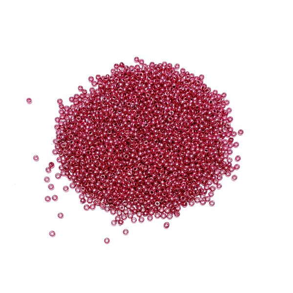 seed beads - metallic red