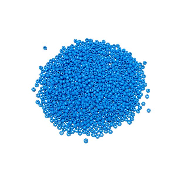 seed beads - opaque blue turquoise