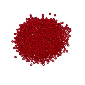 seed beads - opaque dark red