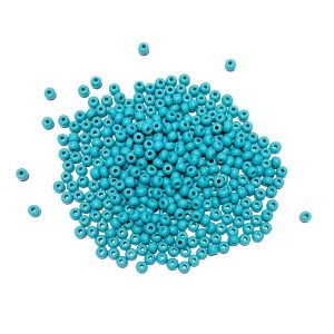 seed beads - opaque green turquoise (size 6)