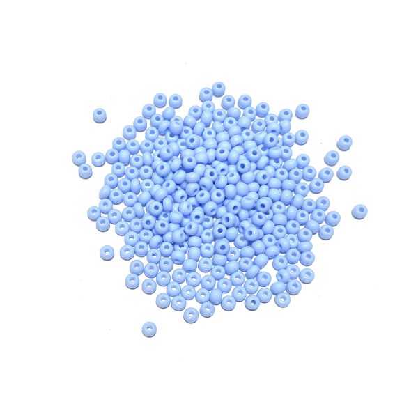 seed beads - opaque powder blue light
