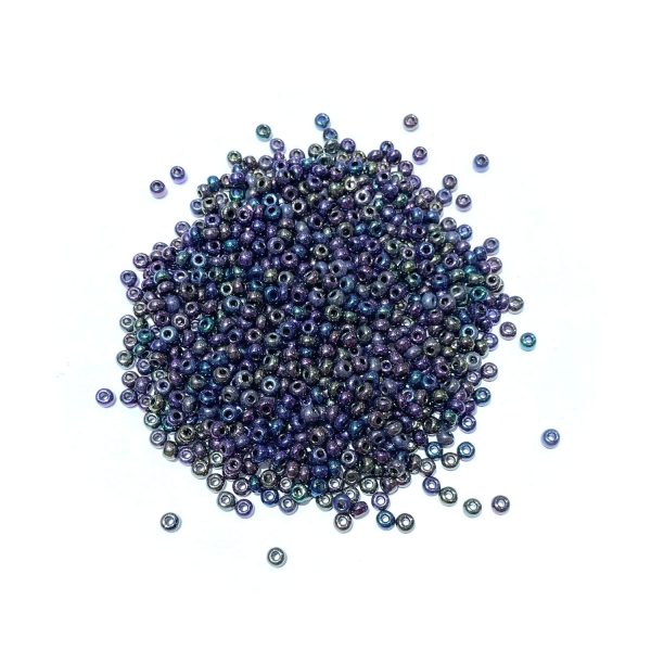 seed beads - purple iris