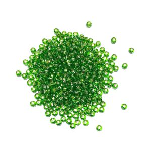 seed beads - silverlined chartreuse