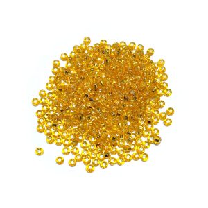 seed beads - silverlined dark yellow