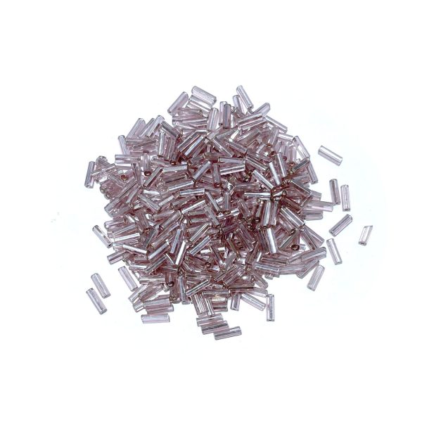 seed beads - silverlined light amethyst bugle