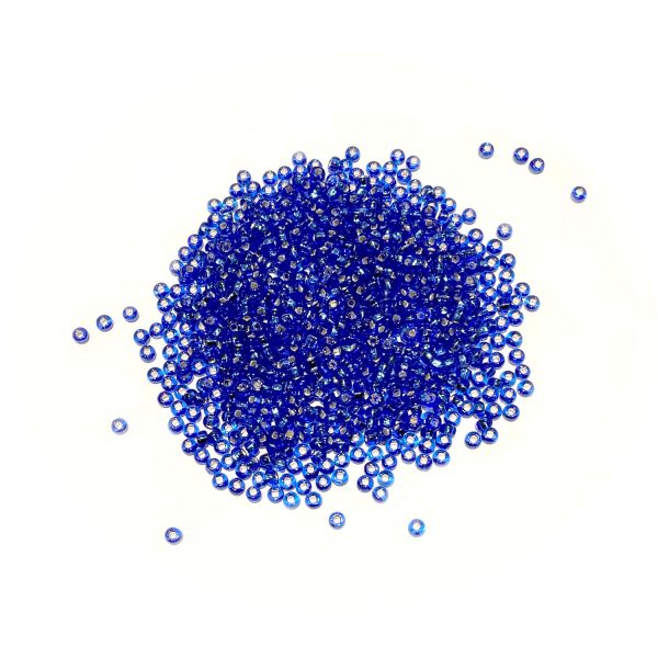 seed beads - silverlined sapphire