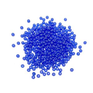 seed beads - transparent blue matte