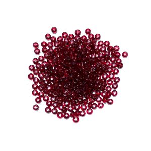 seed beads - transparent dark red