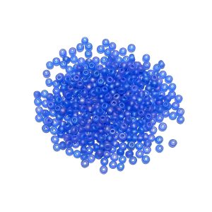 seed beads - transparent light sapphire matte AB (size 6)