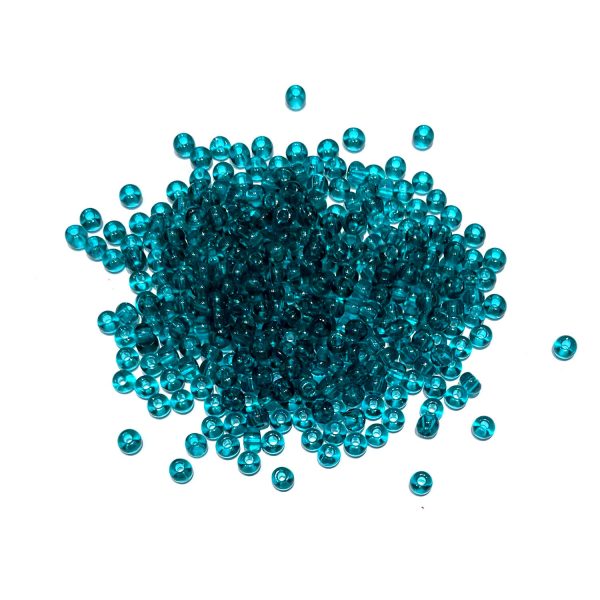 seed beads - transparent teal