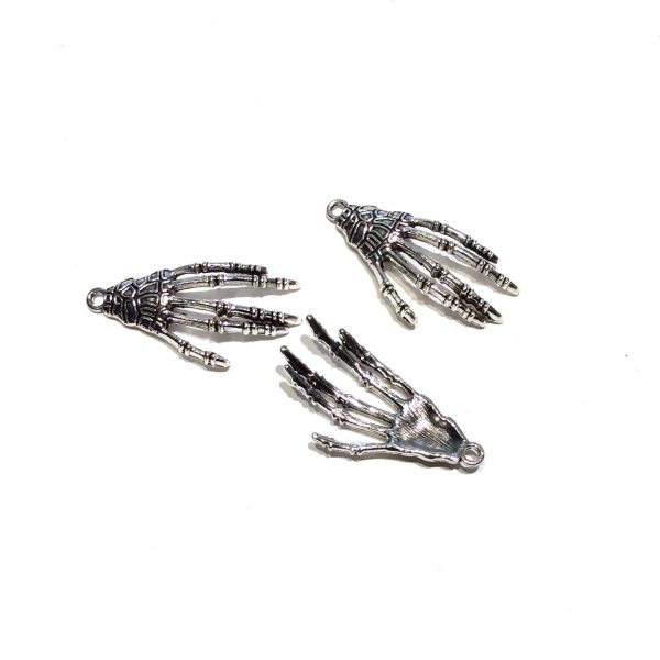 skeleton hand - base metal bead