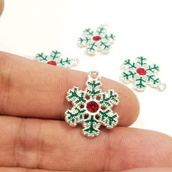 snowflake silver base metal colour