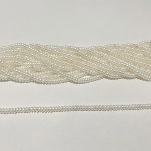 3mm - 3.5mm button pearl strand