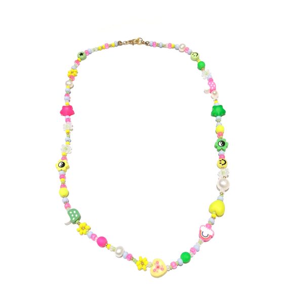 y2k daisy chain colour finished necklace