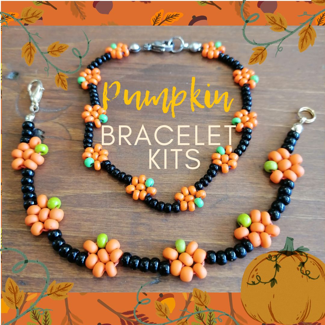 Pumpkin bracelet bead kits