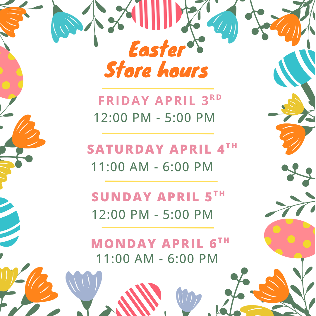 Country Beads Store Hours: Tuesday to Saturday 11am to 5pm, Sunday 12pm to 5pm, Monday Closed.