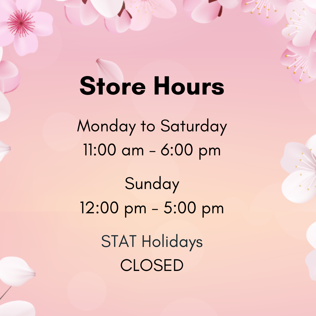 Country Beads Store Hours: Tuesday to Saturday 11am to 5pm, Sunday 12pm to 5pm, Monday Closed.